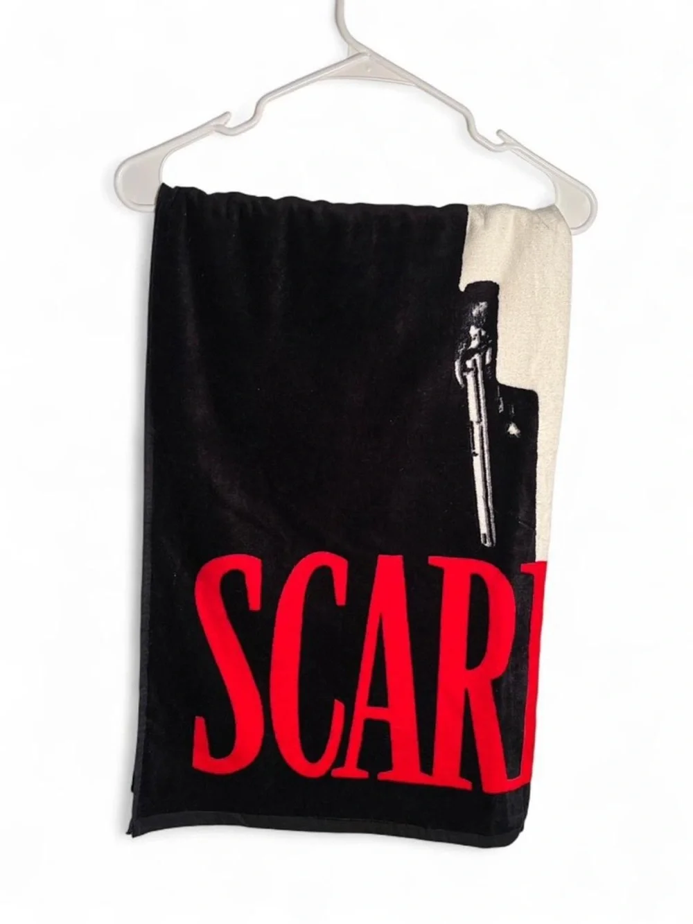 Scarface Towel in Black, White & Red